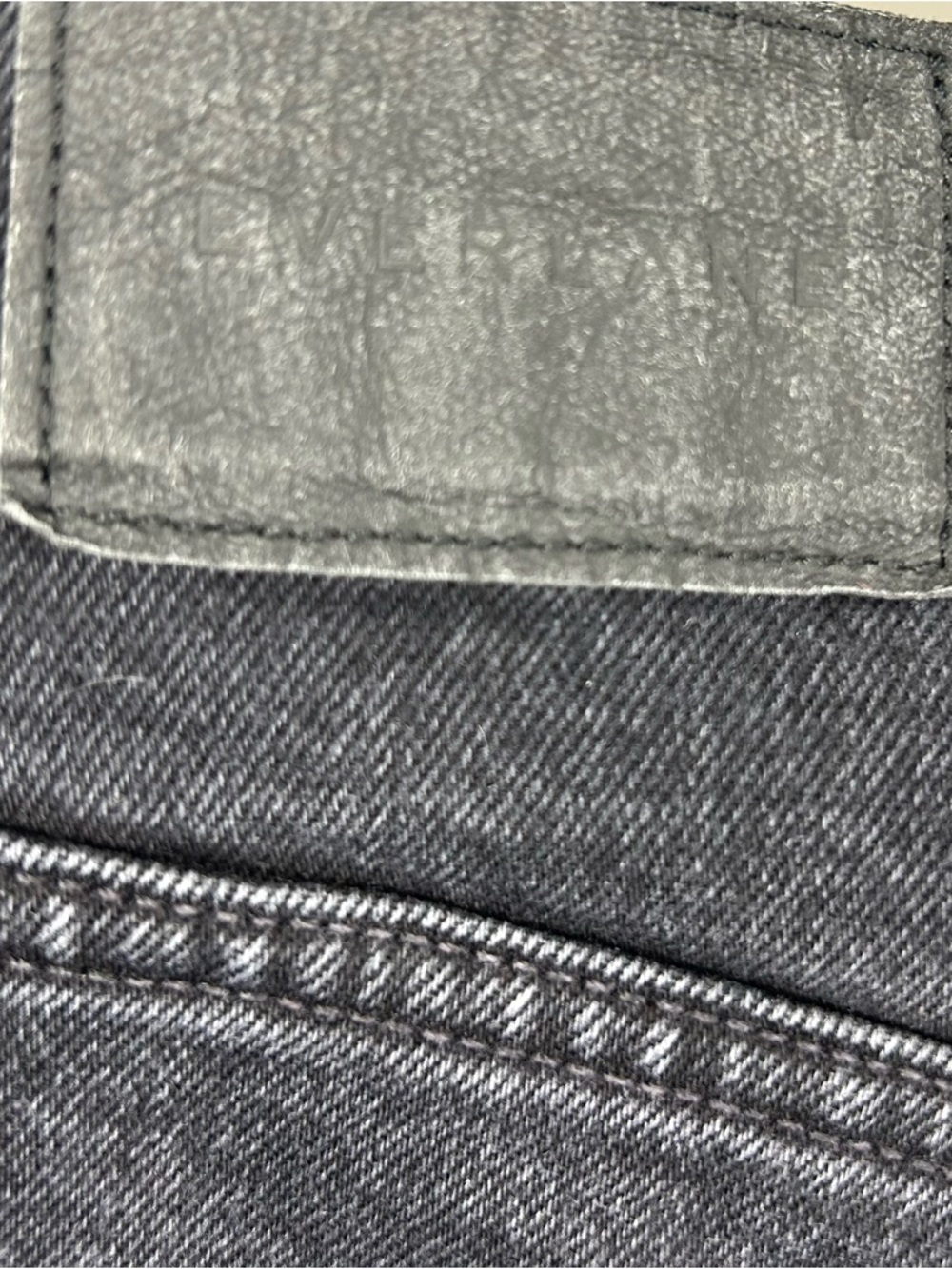 Everlane Charcoal Gray High-Rise Straight Jeans Size 28 - Picture 5 of 10
